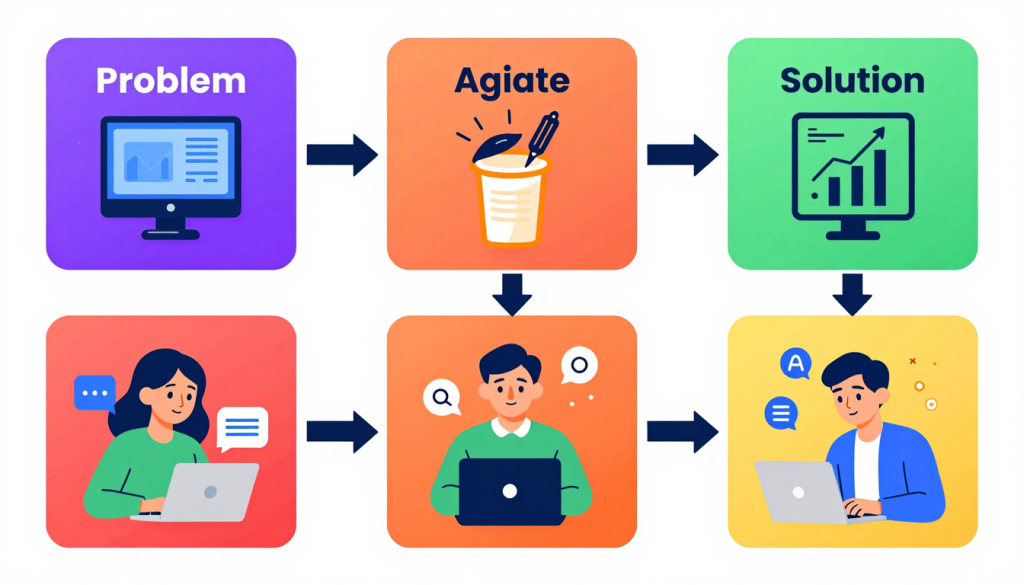 Formula Copywriting yang Ampuh: Raih Konversi Tinggi dengan Pendekatan Problem Agitate Solve